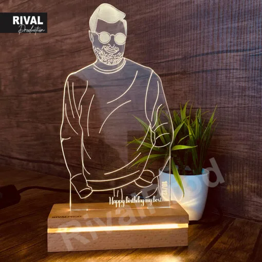 Line Art Photo Lamp - Image 2