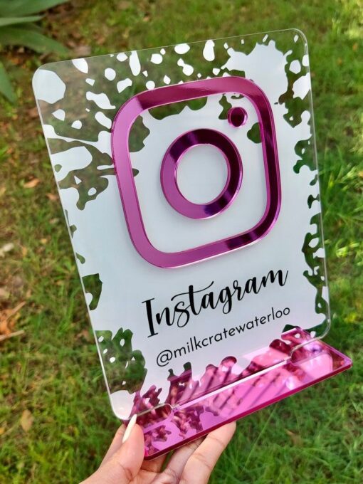Acrylic Instagram Sign - Image 2