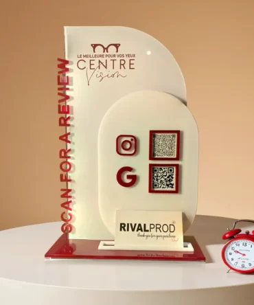 حامل أكريليك فاخر لرمز الاستجابة السريعة